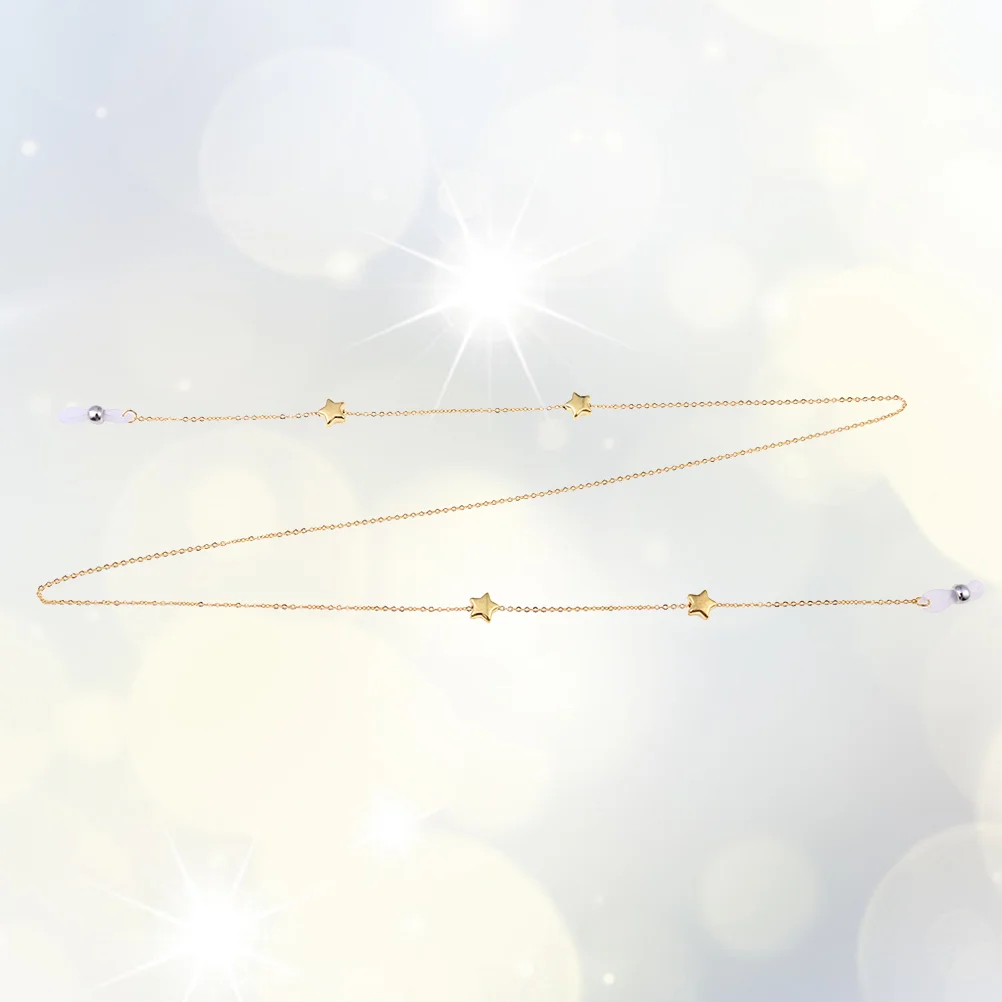 Decorative Pentagram Spectacles Chain Eyeglasses Cord Sunglasses Rope Personalized Neck Cord Alloy Chain - BZ1305(Golden)
Decorative Pentagram Spectacles Chain Eyeglasses Cord Sunglasses Rope Personalized Neck Cord Alloy Chain - BZ1305(Golden)