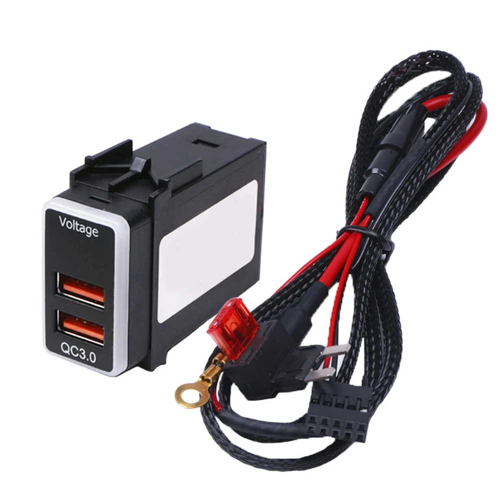 Dual USB Ports Fast Phone Quick Charger QC3 0 Monitor Car Battery Voltage Real Timely Smart Surge Protection
Dual USB Ports Fast Phone Quick Charger QC3 0 Monitor Car Battery Voltage Real Timely Smart Surge Protection