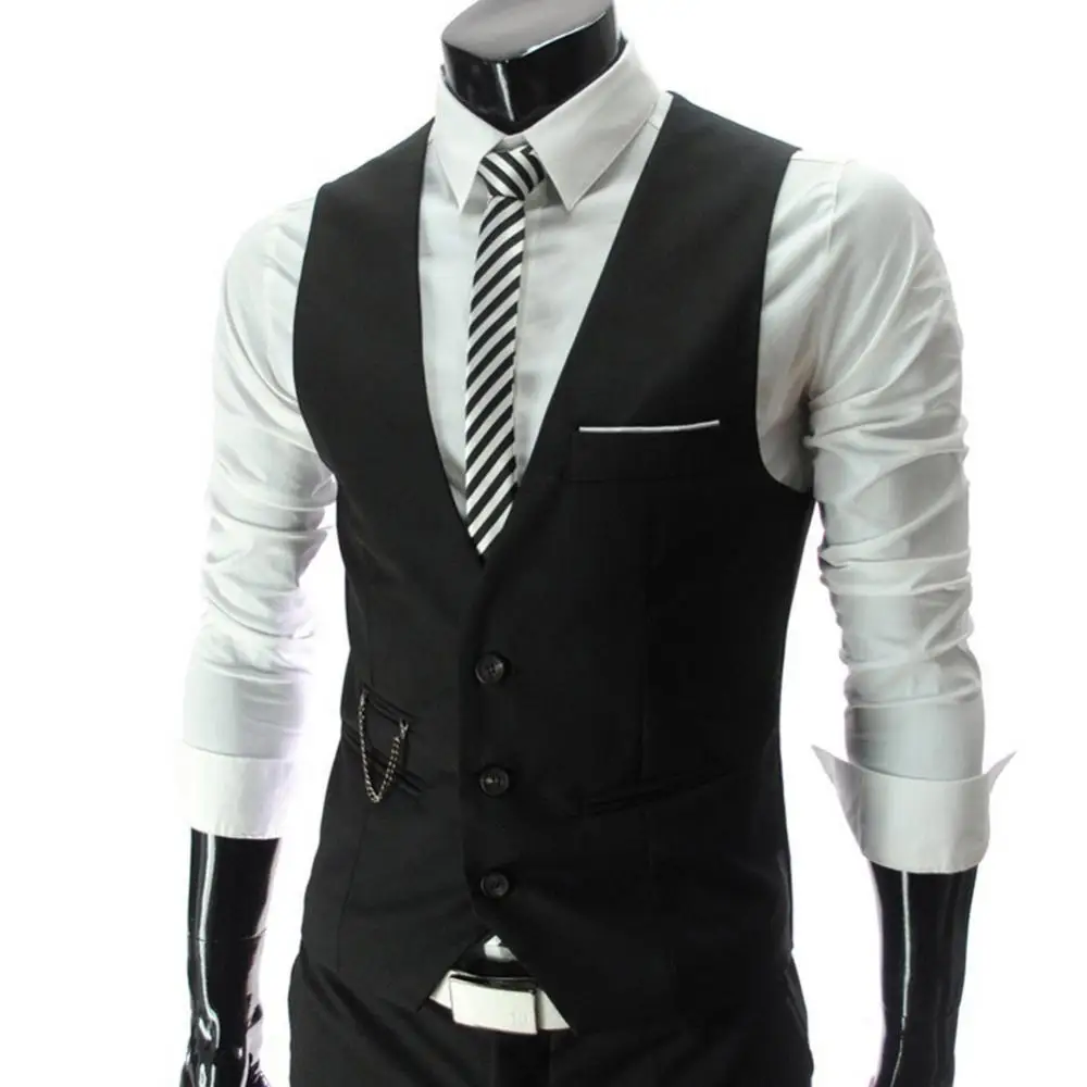 Plus Size 5XL Fashion Men Blazer Vests Solid Color V Neck Sleeveless Button Pocket Blazer Suit Waistcoat Business Clothes
Plus Size 5XL Fashion Men Blazer Vests Solid Color V Neck Sleeveless Button Pocket Blazer Suit Waistcoat Business Clothes