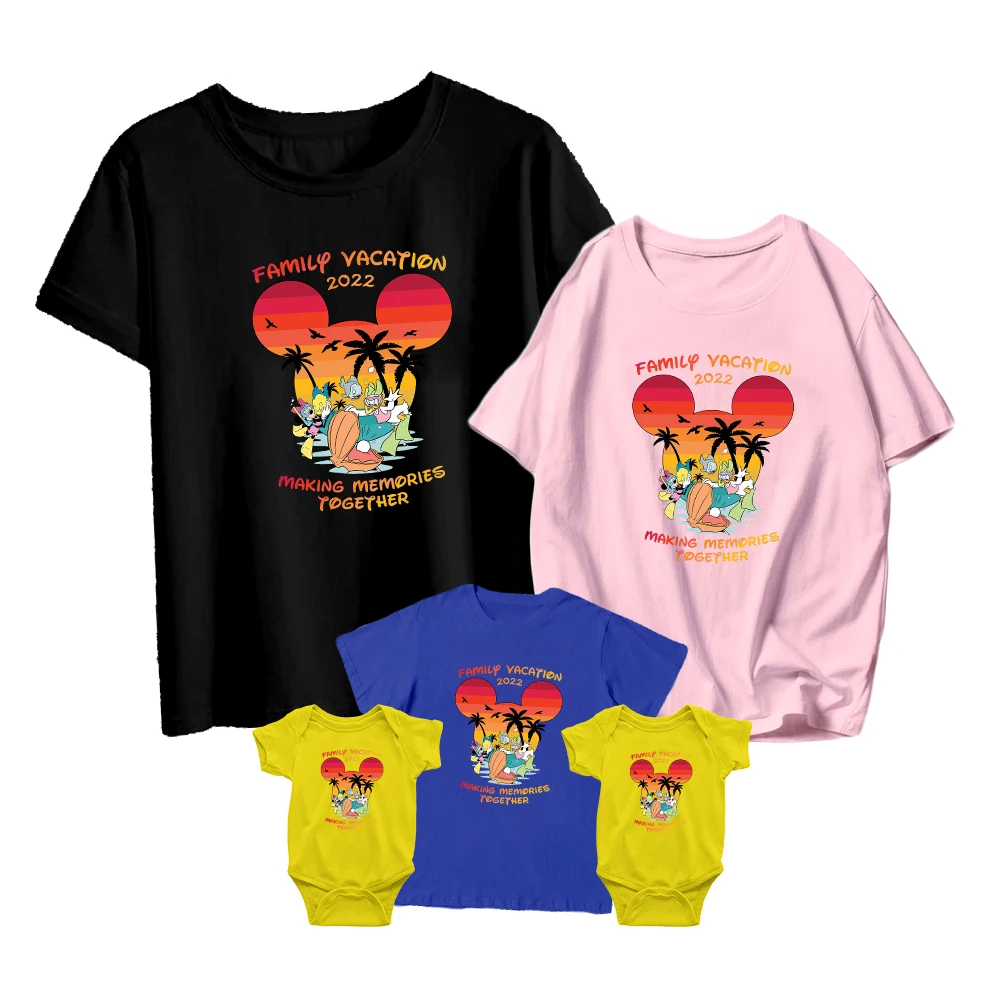 Parent-child Wear Disney Minnie And Daisy Cartoon Print T-shirt Fashion Comfortable Adult Unisex Baby Girl Boy Leisure Vacation
Parent-child Wear Disney Minnie And Daisy Cartoon Print T-shirt Fashion Comfortable Adult Unisex Baby Girl Boy Leisure Vacation