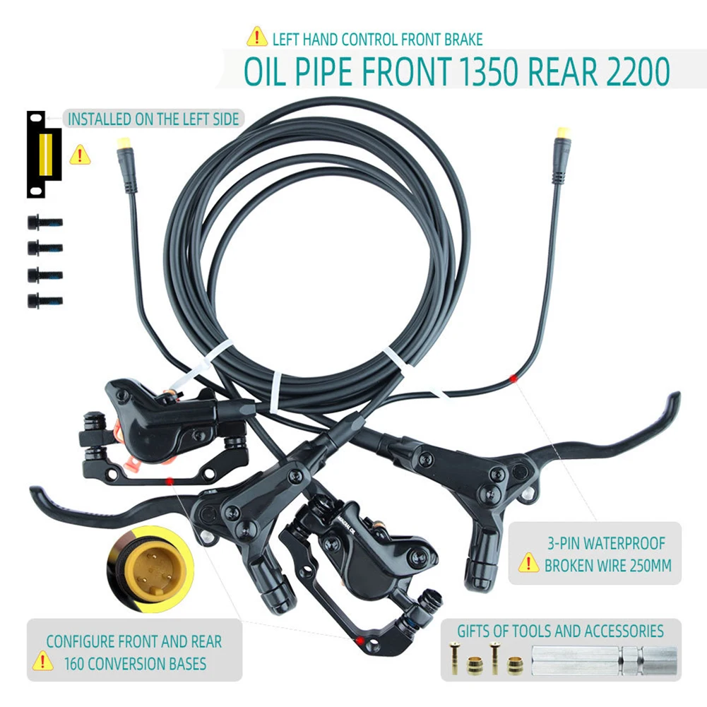 E-Bike Hydraulic Disc Brake Risun Motor Front Rear Twin Disk Dual Callipers Lever Brake Power Off For Driving Oil Disc Brake
E-Bike Hydraulic Disc Brake Risun Motor Front Rear Twin Disk Dual Callipers Lever Brake Power Off For Driving Oil Disc Brake