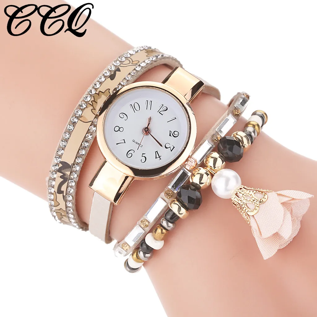New Women Watch Vintage Pearl Flower pendant Bracelet Dial Analog Wrist Watches With Fashion Simple Style Quartz Reloj Mujer #15
New Women Watch Vintage Pearl Flower pendant Bracelet Dial Analog Wrist Watches With Fashion Simple Style Quartz Reloj Mujer #15