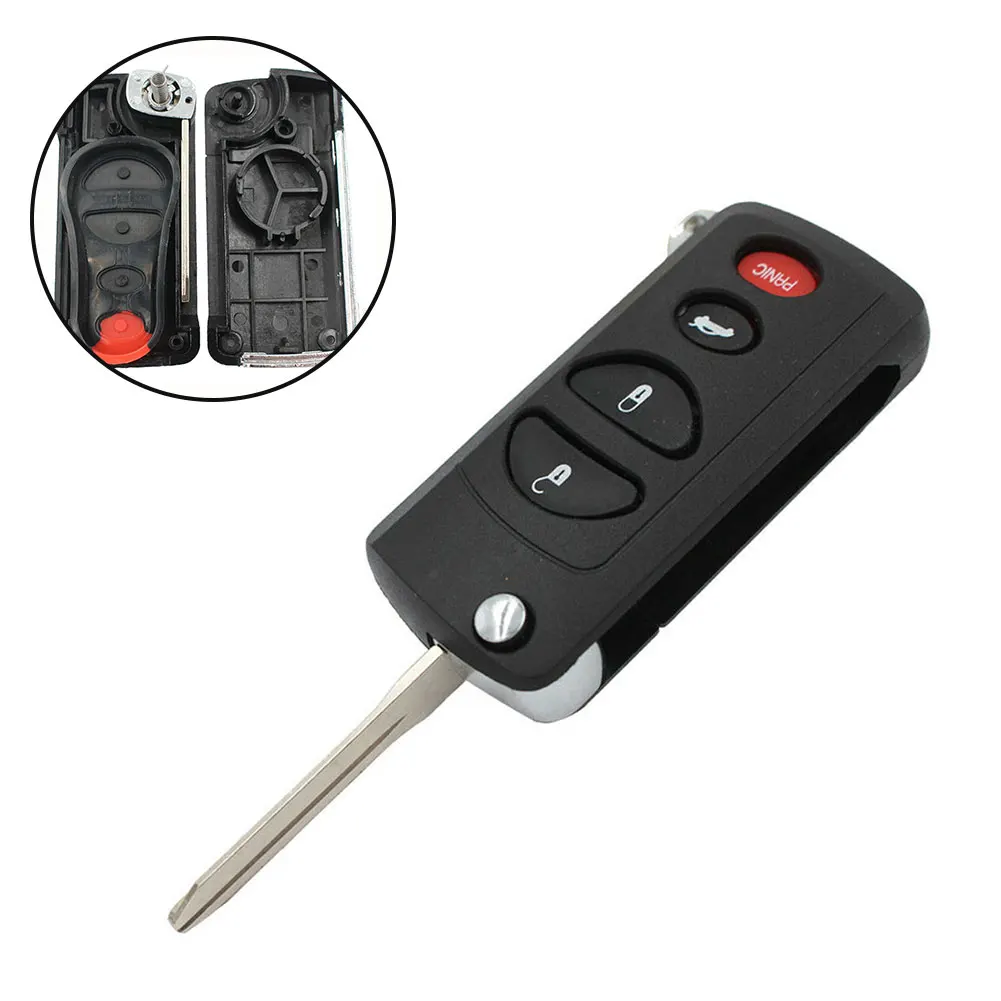 1 Set Key Shell With Cut 1 Set 100% Brand New 4 Buttons Flip Electronics/Battery For Chrysler For Dodge Sebring LHS
1 Set Key Shell With Cut 1 Set 100% Brand New 4 Buttons Flip Electronics/Battery For Chrysler For Dodge Sebring LHS