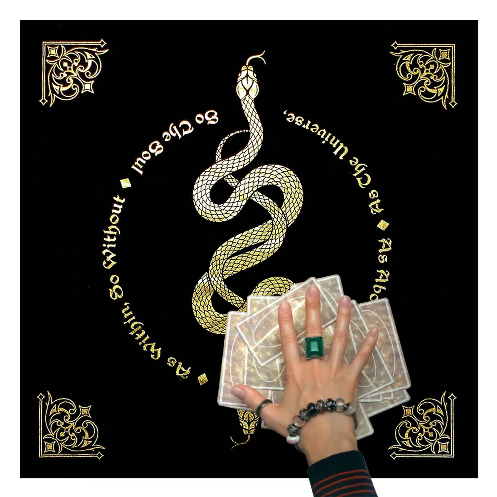Altar Cloth Tarot Card Tablecloth Bronzing Pattern Tarot Playmat High Quality Tablecloth For Pagan Astrology Reading
Altar Cloth Tarot Card Tablecloth Bronzing Pattern Tarot Playmat High Quality Tablecloth For Pagan Astrology Reading