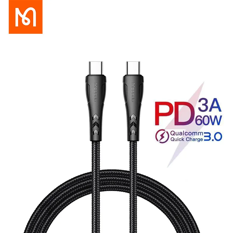 MCDODO USB-C Cable 60W PD Type C To Type C Fast Charger for Samsung Macbook Pro ipad pro 2020 Charging Cable
MCDODO USB-C Cable 60W PD Type C To Type C Fast Charger for Samsung Macbook Pro ipad pro 2020 Charging Cable