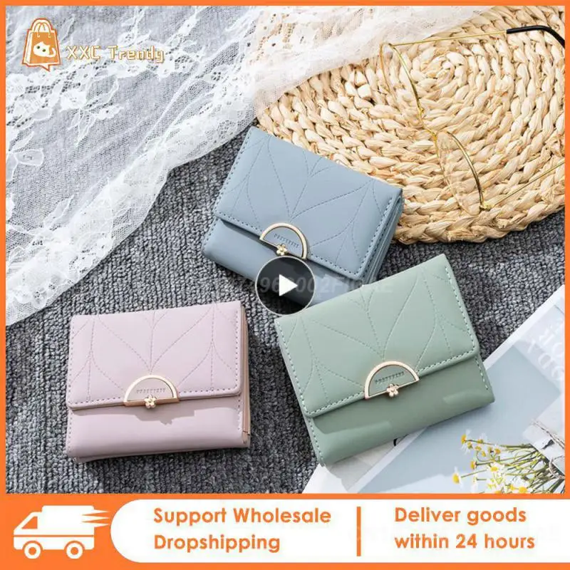 1~5PCS Fashion Three Fold Purse Small Women Wallet Female Short Design Multifunction Lady Coin Porse Coin Pocket Fresh Carteras
1~5PCS Fashion Three Fold Purse Small Women Wallet Female Short Design Multifunction Lady Coin Porse Coin Pocket Fresh Carteras