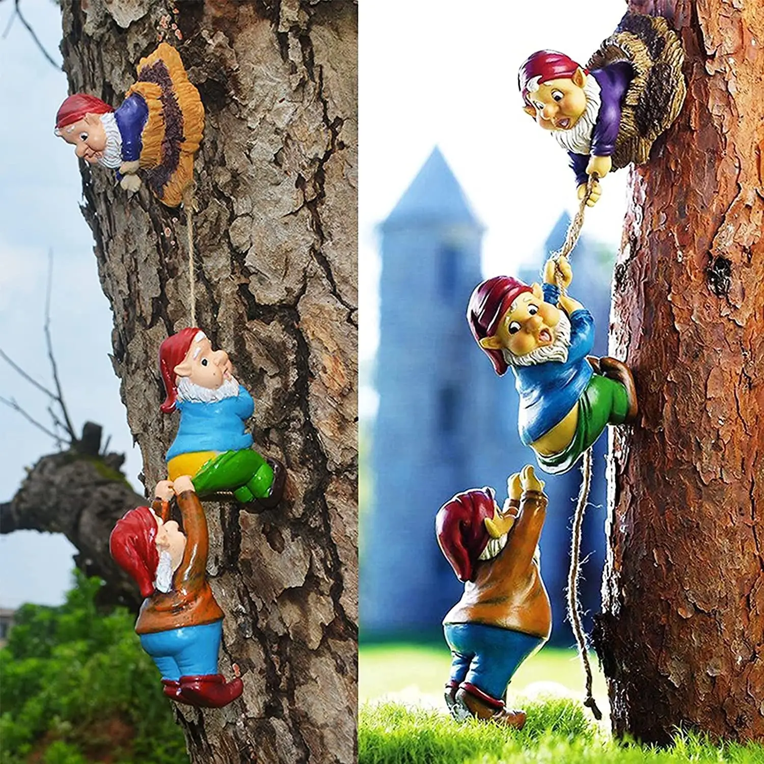 Gnomes Climbing Tree Hugger Decor, Gnomes Decor Outdoor Garden Whimsical Tree Sculpture, Unique Hugger Garden Ornament
Gnomes Climbing Tree Hugger Decor, Gnomes Decor Outdoor Garden Whimsical Tree Sculpture, Unique Hugger Garden Ornament