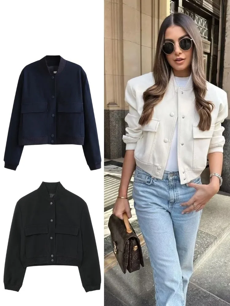 Y2K style Vintage Solid Long Sleeve Bomber Jacket Spring Women Casual Coats Streetwear 2023 Female Elegant Lapel Zipper Jakcet
Y2K style Vintage Solid Long Sleeve Bomber Jacket Spring Women Casual Coats Streetwear 2023 Female Elegant Lapel Zipper Jakcet