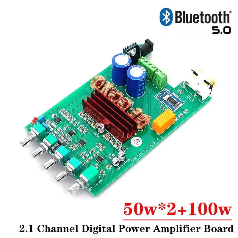 50w*2+100w TPA3116D2 2.1 Channel Digital Power Amplifier Board NE5532 High Power Bluetooth 5.0 Subwoofer Amplifier Audio Board
50w*2+100w TPA3116D2 2.1 Channel Digital Power Amplifier Board NE5532 High Power Bluetooth 5.0 Subwoofer Amplifier Audio Board