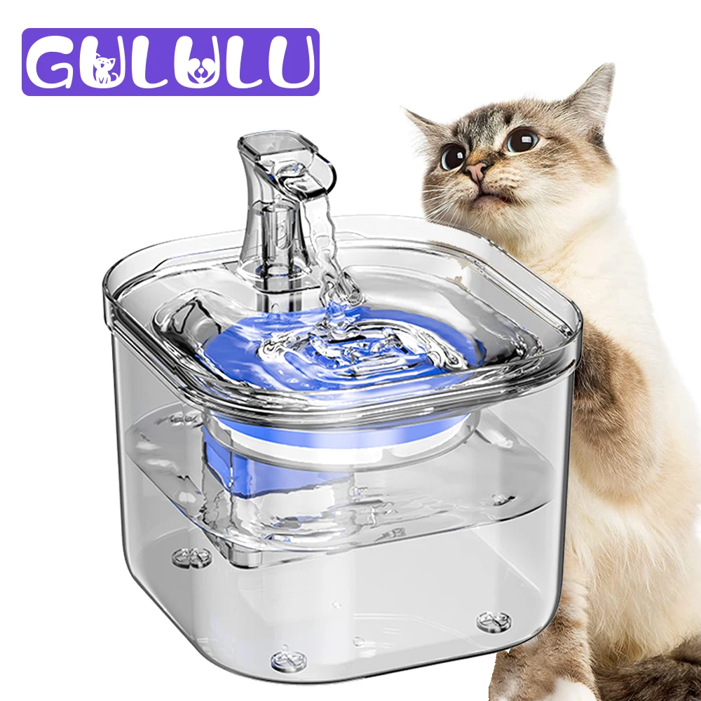 GULULU Transparent Cat Water Fountain Motion Sensor Water Dispenser Smart Drinking Filter Drinker Cat Supplies fuente para gatos
GULULU Transparent Cat Water Fountain Motion Sensor Water Dispenser Smart Drinking Filter Drinker Cat Supplies fuente para gatos