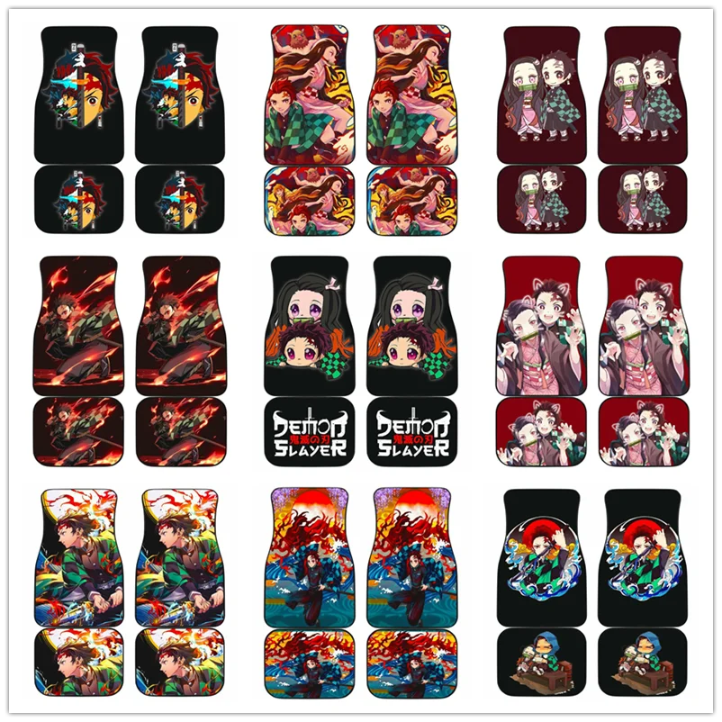 Tanjiro Kamado Nezuko Kamado Car Floor Mat Vintage Black Carpet Anti-Slip Rubber Mat Pack of 4 Car Accessories Car Floor Mats
Tanjiro Kamado Nezuko Kamado Car Floor Mat Vintage Black Carpet Anti-Slip Rubber Mat Pack of 4 Car Accessories Car Floor Mats