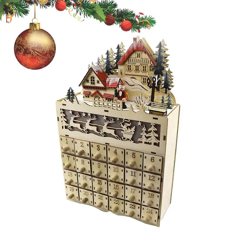 Christmas Number Countdown Calendar Wooden Advent Calendar House With 24 Drawers Lighted Countdown To Christmas Calendar For
Christmas Number Countdown Calendar Wooden Advent Calendar House With 24 Drawers Lighted Countdown To Christmas Calendar For