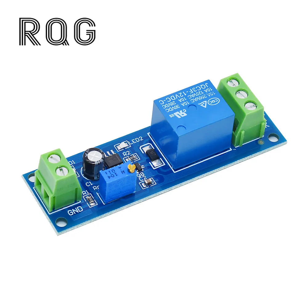 NE555 DC 12V delay closure module relay module delay control adjustable controller
NE555 DC 12V delay closure module relay module delay control adjustable controller