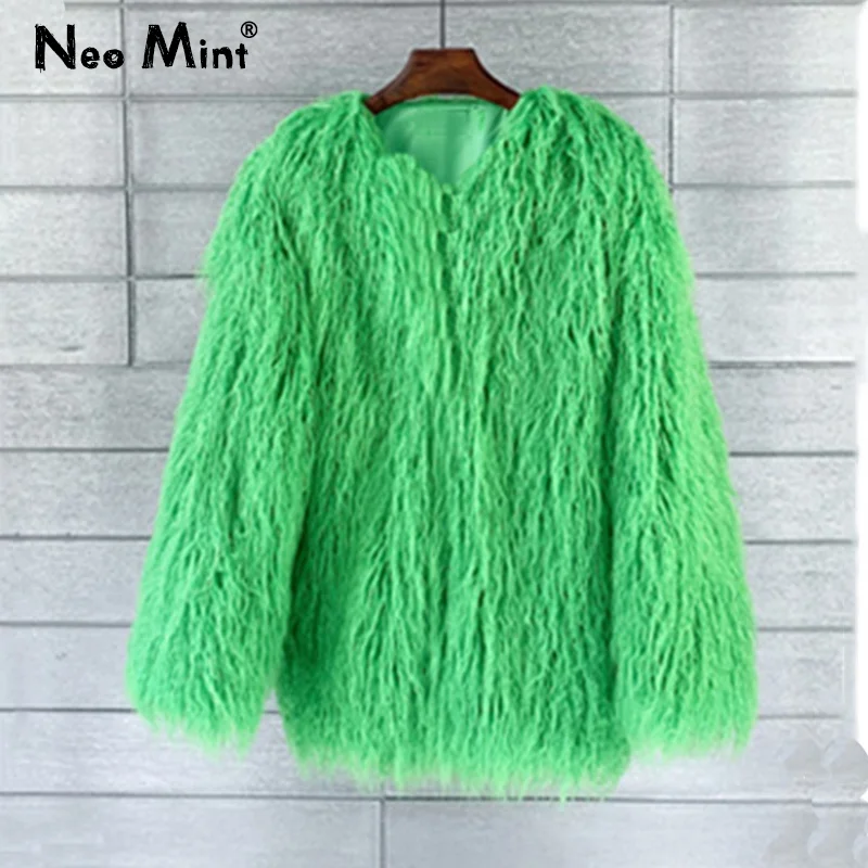 2023 Winter New Fashion Women Fluffy Faux Fur Coat Jackets Female Long Sleeve Green Orange Fur Jacket Candy Color Festival Coats
2023 Winter New Fashion Women Fluffy Faux Fur Coat Jackets Female Long Sleeve Green Orange Fur Jacket Candy Color Festival Coats