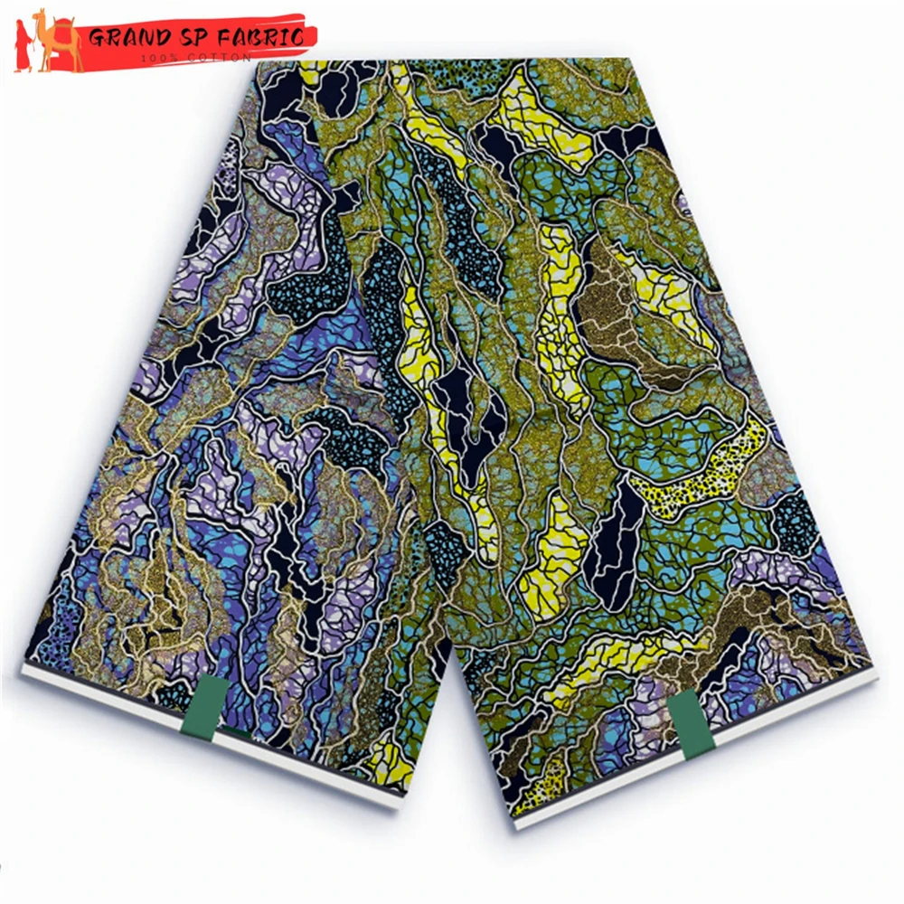 Grand Super 100% Cotton African Wax Fabric High Quality Wax Print Ankara Fabric For Sewing 6yards Women Fabric VLS02
Grand Super 100% Cotton African Wax Fabric High Quality Wax Print Ankara Fabric For Sewing 6yards Women Fabric VLS02