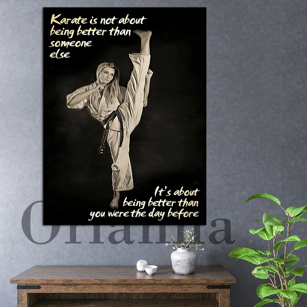 Karate Girl Poster Martial Art Poster Karate Is Not About Being Better Than Someone Else Poster Home Living Decor Poster Print
Karate Girl Poster Martial Art Poster Karate Is Not About Being Better Than Someone Else Poster Home Living Decor Poster Print