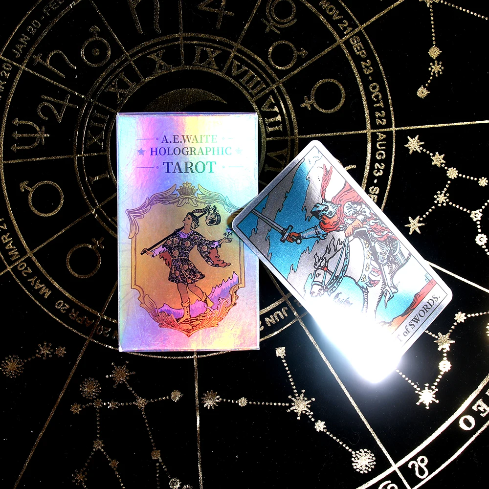 Rainbow Holographic Tarot Deck Cards Game English Version Friends Party Board Game Divination Fate Family Entertainment Game
Rainbow Holographic Tarot Deck Cards Game English Version Friends Party Board Game Divination Fate Family Entertainment Game