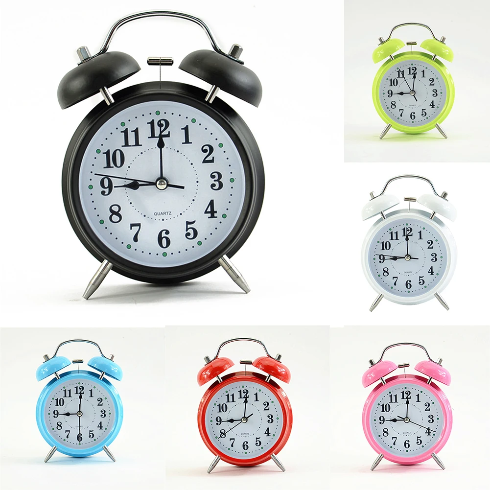 Retro Metal Double Bell Alarm Clock Loud Alarm Clock Double Bell Mechanical Key Wound Silent Pointer Alarm Clock Night Light
Retro Metal Double Bell Alarm Clock Loud Alarm Clock Double Bell Mechanical Key Wound Silent Pointer Alarm Clock Night Light