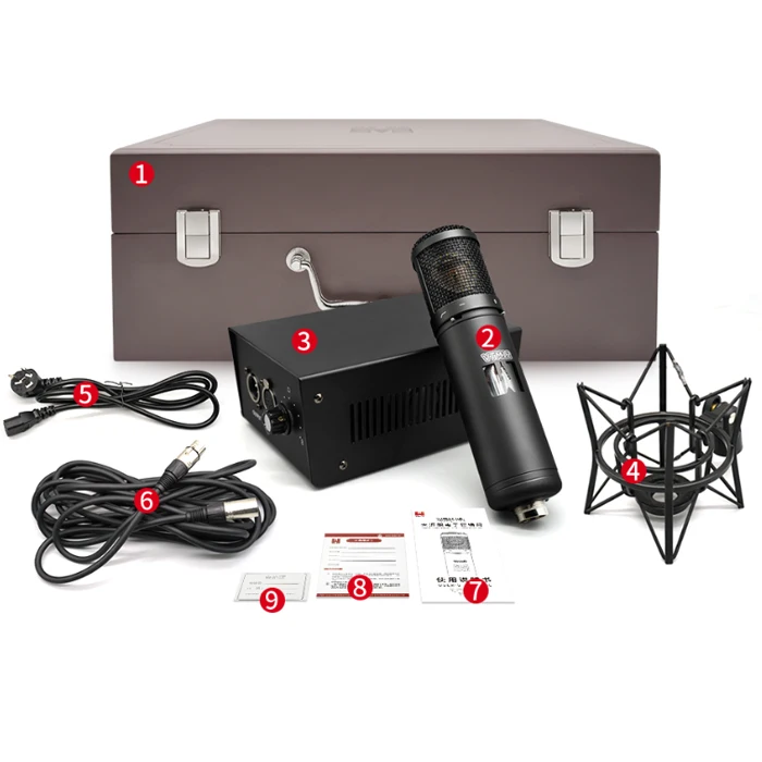 Top selling gold-plated casuple tube condenser microphones with 9 directivities for original sound recording
Top selling gold-plated casuple tube condenser microphones with 9 directivities for original sound recording