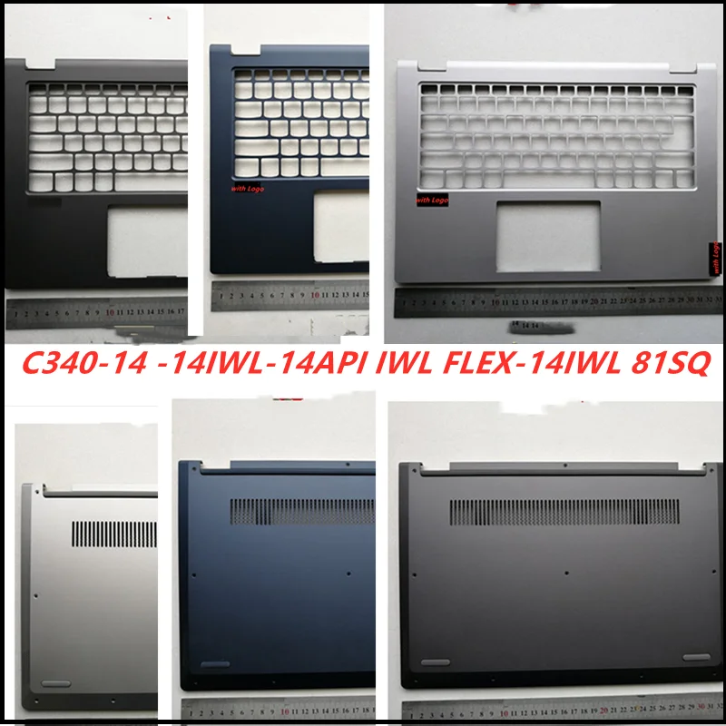 

New Laptop Palmrest Upper Cover Bottom Cover Carcass Housing Cover Case For Lenovo C340-14 -14IWL-14API IWL FLEX-14IWL 81SQ