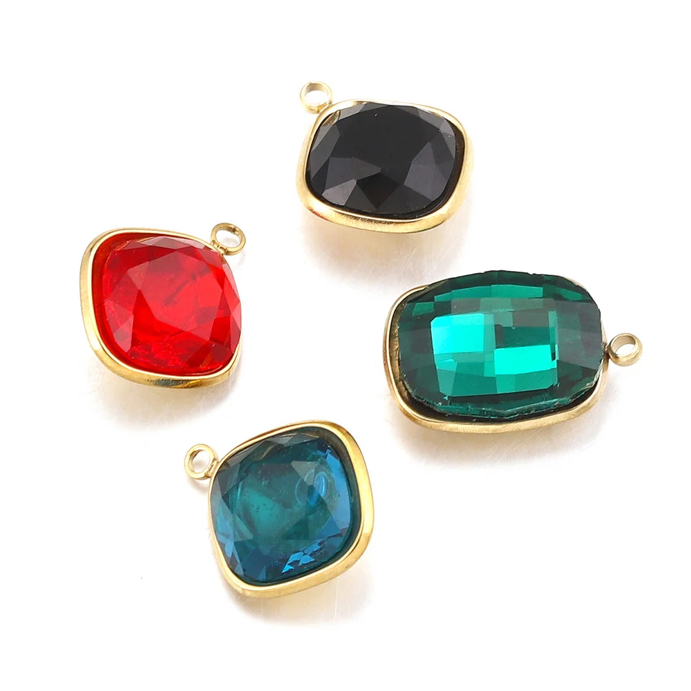 5pcs Stainless Steel Cone Glass Crystal Charms for DIY Connection Earrings Necklace Bracelet Jewelry Making Charm Dangles
5pcs Stainless Steel Cone Glass Crystal Charms for DIY Connection Earrings Necklace Bracelet Jewelry Making Charm Dangles