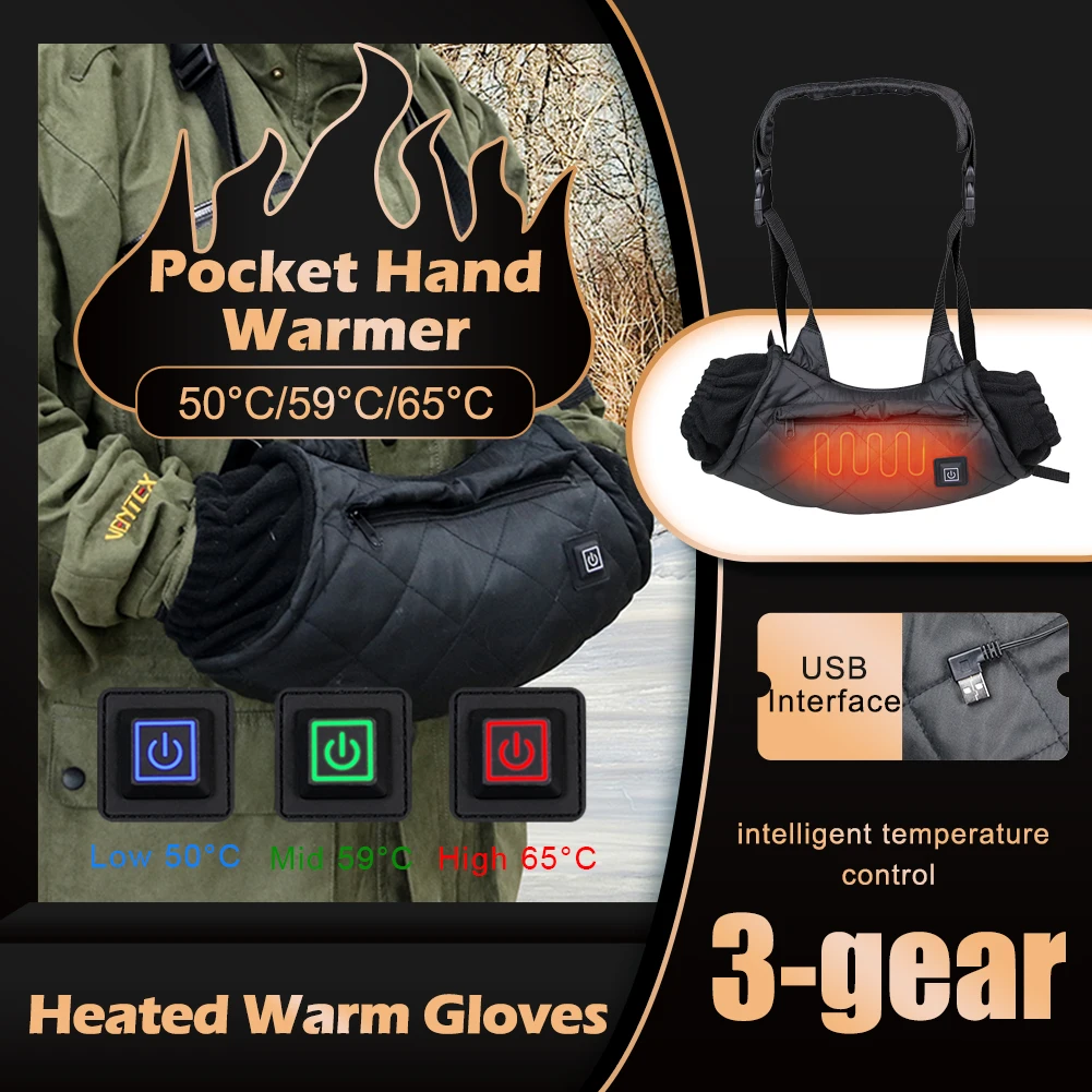 Electric Heated Hand Warmer Muff Fast Heating Thermal Glove Waist Bag 3-Gear Adjustable Winter Heating Gloves For Home Outdoor
Electric Heated Hand Warmer Muff Fast Heating Thermal Glove Waist Bag 3-Gear Adjustable Winter Heating Gloves For Home Outdoor
