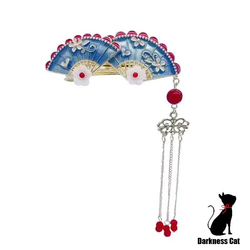 Chinese Ancient Style Women Girls Cute Sexy Charm Hairpin Hairwear Fan Shape Tassel Horizontal Clip Fashion Hair Accessories
Chinese Ancient Style Women Girls Cute Sexy Charm Hairpin Hairwear Fan Shape Tassel Horizontal Clip Fashion Hair Accessories