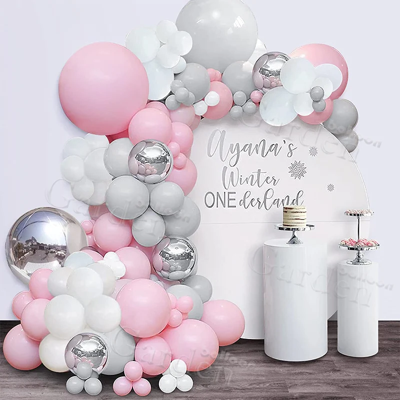 115pcs Grey White Pink Pastel Baby Shower Birthday Balloon Girl Garland Kit Wedding Helium Balloon 4D Sliver Decorations Party
115pcs Grey White Pink Pastel Baby Shower Birthday Balloon Girl Garland Kit Wedding Helium Balloon 4D Sliver Decorations Party