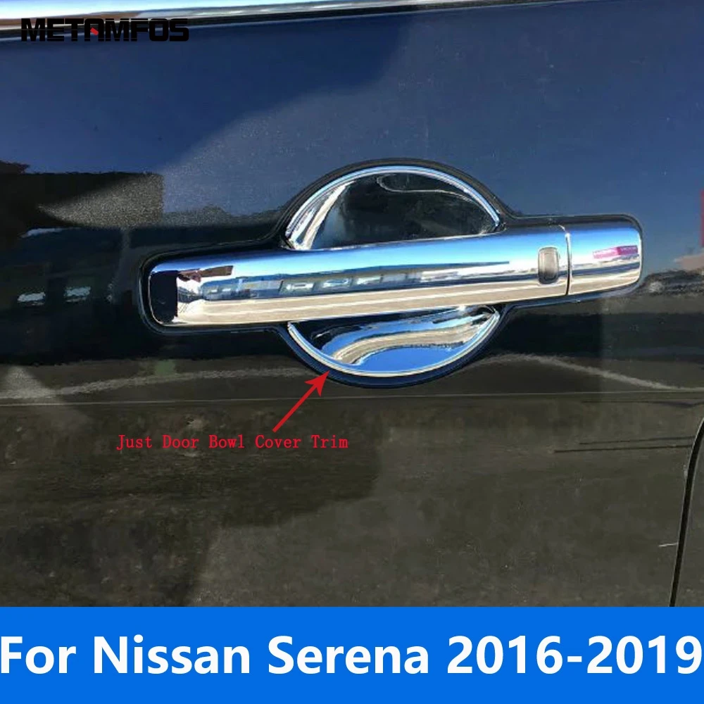 For Nissan Serena 2016 2017 2018 2019 Chrome Side Door Handle Bowl Cover Trim Protector Sticker Bezel Accessories Car Styling
For Nissan Serena 2016 2017 2018 2019 Chrome Side Door Handle Bowl Cover Trim Protector Sticker Bezel Accessories Car Styling