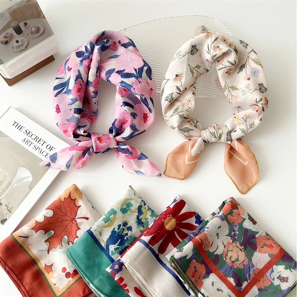 55cm Handkerchief Square Scarf Butterfly Print Cotton Linen Neck Scarf Women Small Shawls Hair Scarfs Female Bag Scarves Ladies
55cm Handkerchief Square Scarf Butterfly Print Cotton Linen Neck Scarf Women Small Shawls Hair Scarfs Female Bag Scarves Ladies