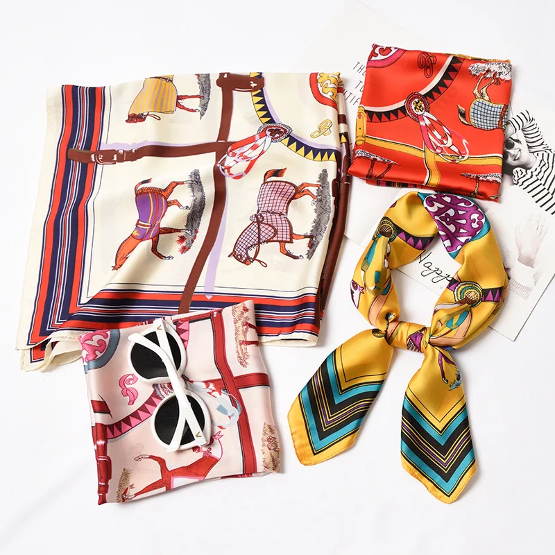 Small Shawls Wraps Hijab Scarfs for Women Fashion Handkerchief Neck Scarves 70cm Square Headband Silk Satin Bag Scarf For Ladies
Small Shawls Wraps Hijab Scarfs for Women Fashion Handkerchief Neck Scarves 70cm Square Headband Silk Satin Bag Scarf For Ladies