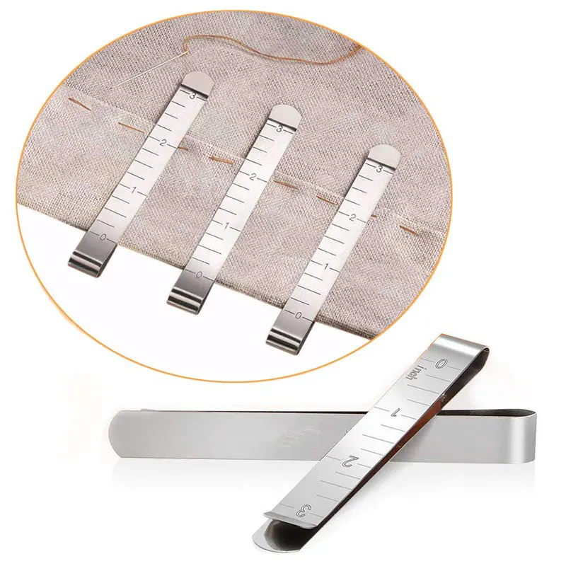 2/5PCS Hemming Clips Stainless Steel Sewing Clips Measurement Ruler Pinning Pins Marking Sewing Project Quilting Tool Supplies
2/5PCS Hemming Clips Stainless Steel Sewing Clips Measurement Ruler Pinning Pins Marking Sewing Project Quilting Tool Supplies