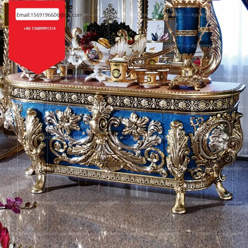 Italy solid wood carved sideboard living room wall decoration lockers heavy European luxury tea cabinet
Italy solid wood carved sideboard living room wall decoration lockers heavy European luxury tea cabinet