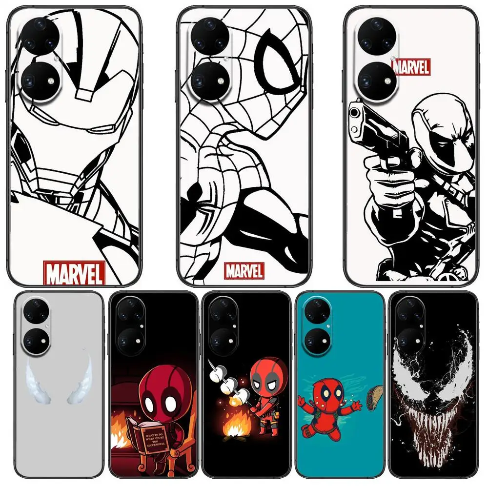 Marvel Iron Man Spiderman Phone Case For Huawei p50 P40 p30 P20 10 9 8 Lite E Pro Plus Black Etui Coque Painting Hoesjes comic f
Marvel Iron Man Spiderman Phone Case For Huawei p50 P40 p30 P20 10 9 8 Lite E Pro Plus Black Etui Coque Painting Hoesjes comic f