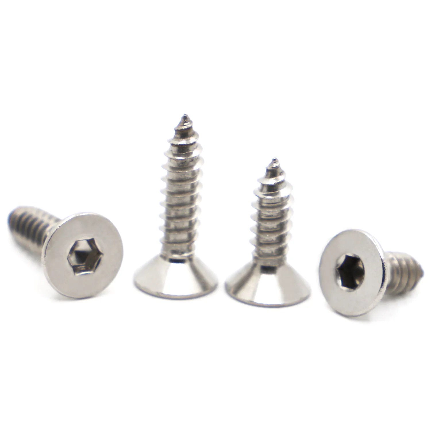 5-50pcs M2 M2.6 M3 M4 M5 M6 A2 304 Stainless Steel Flat Countersunk Head Hexagon Hex Socket Self tapping Screws Wood Screw
5-50pcs M2 M2.6 M3 M4 M5 M6 A2 304 Stainless Steel Flat Countersunk Head Hexagon Hex Socket Self tapping Screws Wood Screw