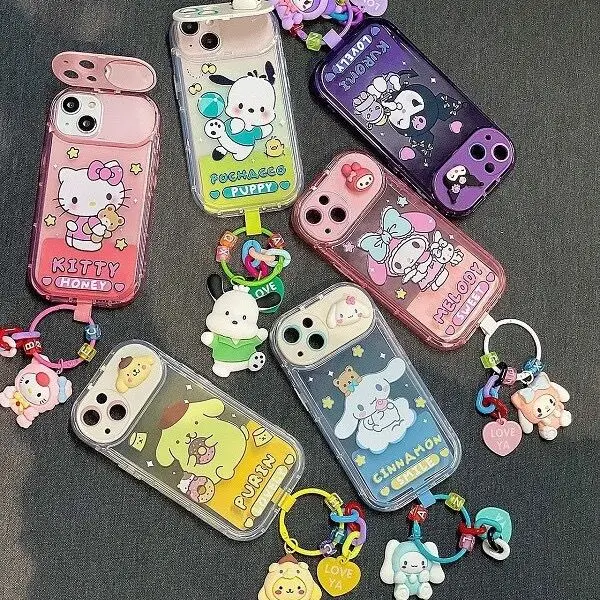 Sanrio Hello Kitty Cinnamoroll Kuromi With Pendant Phone Cases For iPhone 14 13 12 11 Pro Max Mini XR X XS MAX Plus Back Cover
Sanrio Hello Kitty Cinnamoroll Kuromi With Pendant Phone Cases For iPhone 14 13 12 11 Pro Max Mini XR X XS MAX Plus Back Cover