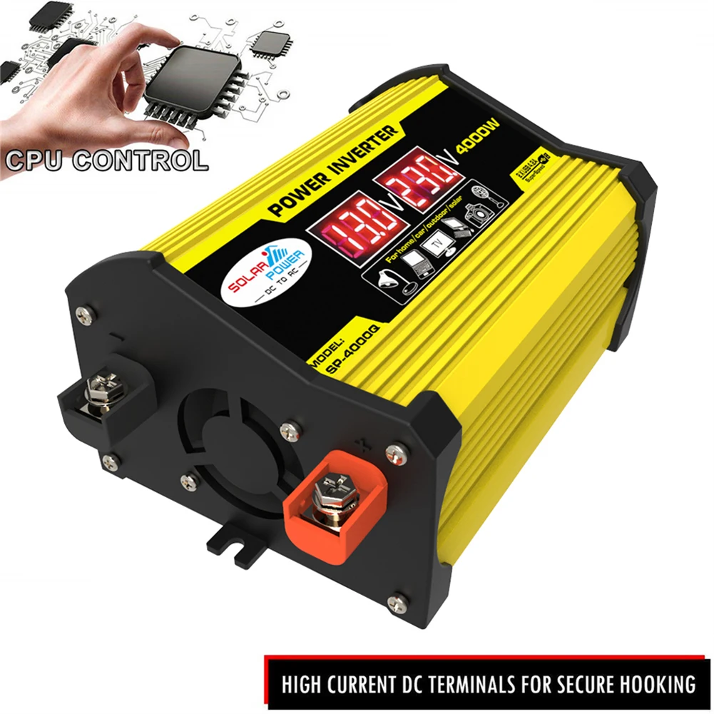 100% Brand New Car Power Inverter Car Van Converter Dual USB Ports LED Screen Display Car Electronics Accessories
100% Brand New Car Power Inverter Car Van Converter Dual USB Ports LED Screen Display Car Electronics Accessories