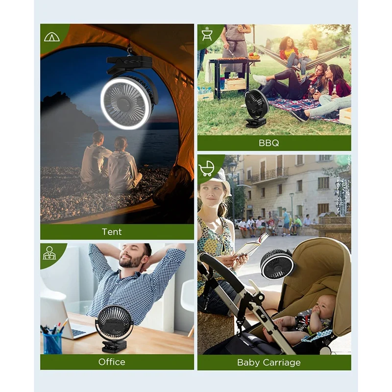 Protable Desk Fan Camping Tent Fan Strong Wind With LED Lights Rotation Sturdy Clamp Fan For Outdoor Camping Office
Protable Desk Fan Camping Tent Fan Strong Wind With LED Lights Rotation Sturdy Clamp Fan For Outdoor Camping Office