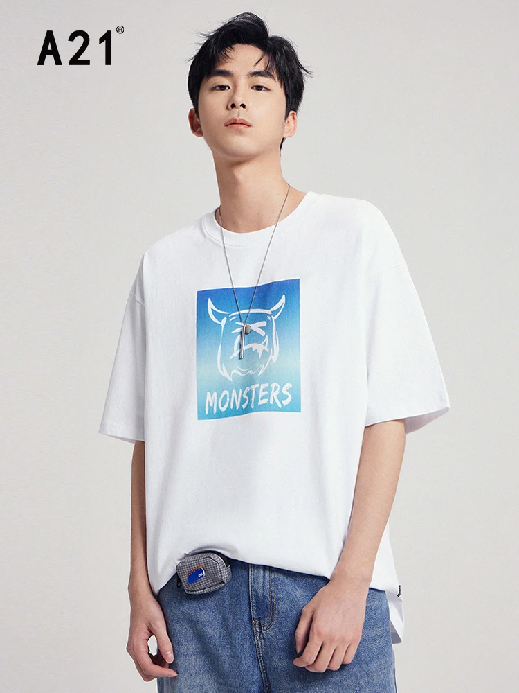 A21 Men's 100% Cotton Baggy T-shirts Summer 2022 Fashion New Pattern Printed Tees Male Casual Loose Oversized Short Sleeve Tops
A21 Men's 100% Cotton Baggy T-shirts Summer 2022 Fashion New Pattern Printed Tees Male Casual Loose Oversized Short Sleeve Tops