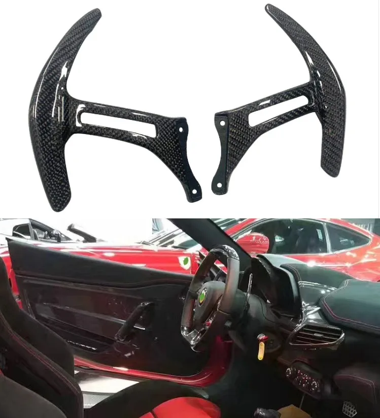 

For Ferrari 458 Italia Speciale F12 Ferrari 488 GTB/Spider High Quality Real Dry Carbon Fiber Shift Paddle Shifter