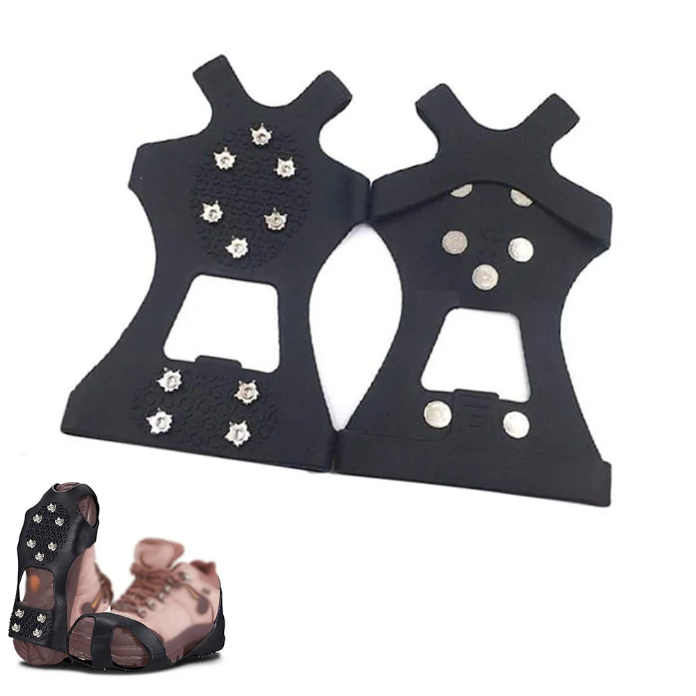 Outdoor Winter Climbing Non-slip Shoes Ice Clip 10T Steel Nail Crampon Safety Overshoe Ground-grip Spikes Climbing Crampons
Outdoor Winter Climbing Non-slip Shoes Ice Clip 10T Steel Nail Crampon Safety Overshoe Ground-grip Spikes Climbing Crampons