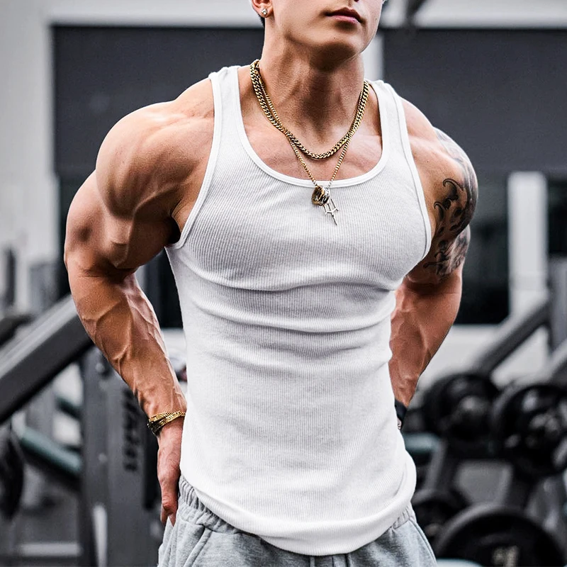 New Summer Streetwear Men Leisure Casual Loose Solid Color Ribbed Vest Mens Clothing Fashion O Neck Sleeveless Sports Tank Tops
New Summer Streetwear Men Leisure Casual Loose Solid Color Ribbed Vest Mens Clothing Fashion O Neck Sleeveless Sports Tank Tops