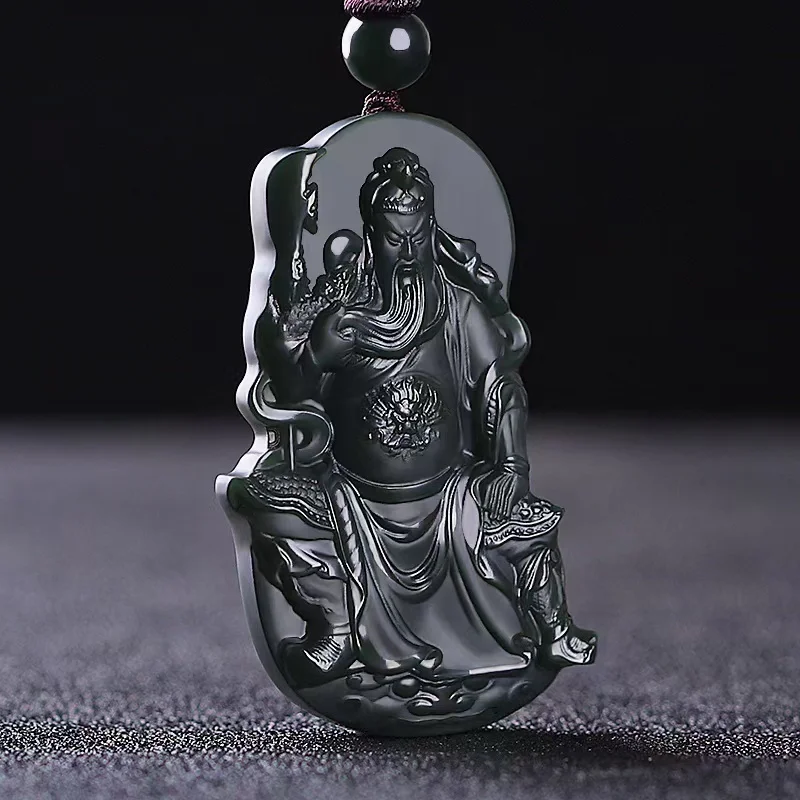 Hot Selling Hand-carve Cyan Jade Guangong God of Wealth Necklace Pendant Fashion Jewelry Accessories Men Women Luck Gifts
Hot Selling Hand-carve Cyan Jade Guangong God of Wealth Necklace Pendant Fashion Jewelry Accessories Men Women Luck Gifts