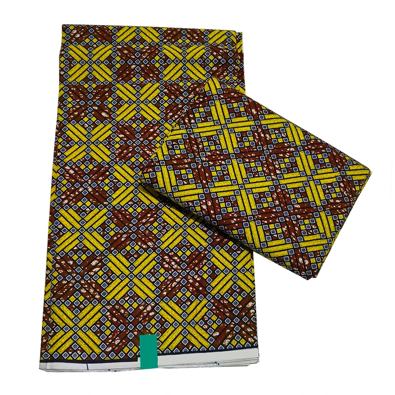African Wax Fabric 6 Yards Veritable Wax Nigerian Ankara Block Prints Batik Fabric Dutch Pagne 100% Cotton For Sewing TN0910
African Wax Fabric 6 Yards Veritable Wax Nigerian Ankara Block Prints Batik Fabric Dutch Pagne 100% Cotton For Sewing TN0910