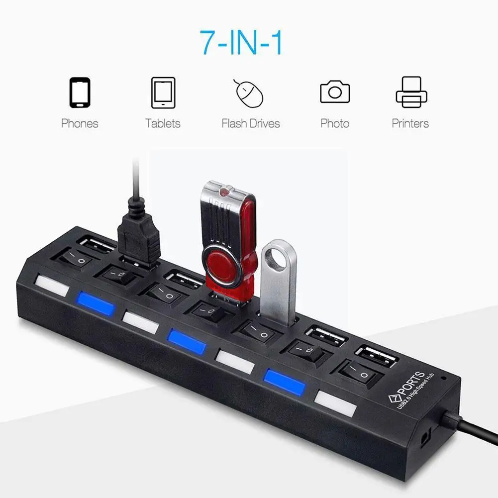 Usb 2.0 Hub Multi Usb Splitter Power Adapter 4/7 Port Mouse Keyboard U Disk Card Reader Printer Expander With Switch For Pc I9m4
Usb 2.0 Hub Multi Usb Splitter Power Adapter 4/7 Port Mouse Keyboard U Disk Card Reader Printer Expander With Switch For Pc I9m4