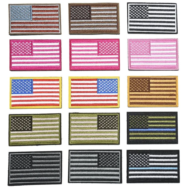 U.S.A Flag Embroidered Hook and Loop Patches for Clothing Dog Paw Armband Tactical Morale Badges on Backpack Hat Military Patch
U.S.A Flag Embroidered Hook and Loop Patches for Clothing Dog Paw Armband Tactical Morale Badges on Backpack Hat Military Patch