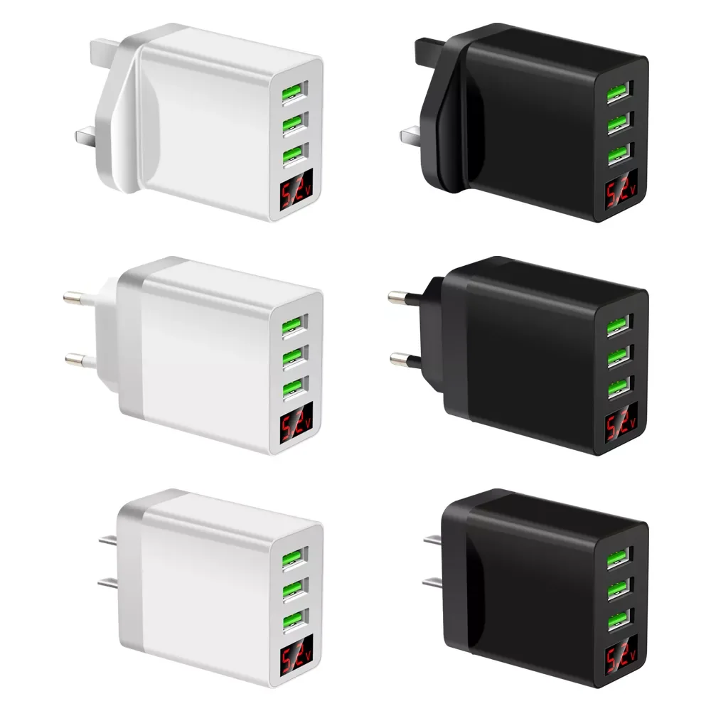 New 3 Multi-PortsFast Quick Charge Adapter LED Display Portable Universal USB Hub Transformer Wall Power Supply UK EU US Plug
New 3 Multi-PortsFast Quick Charge Adapter LED Display Portable Universal USB Hub Transformer Wall Power Supply UK EU US Plug