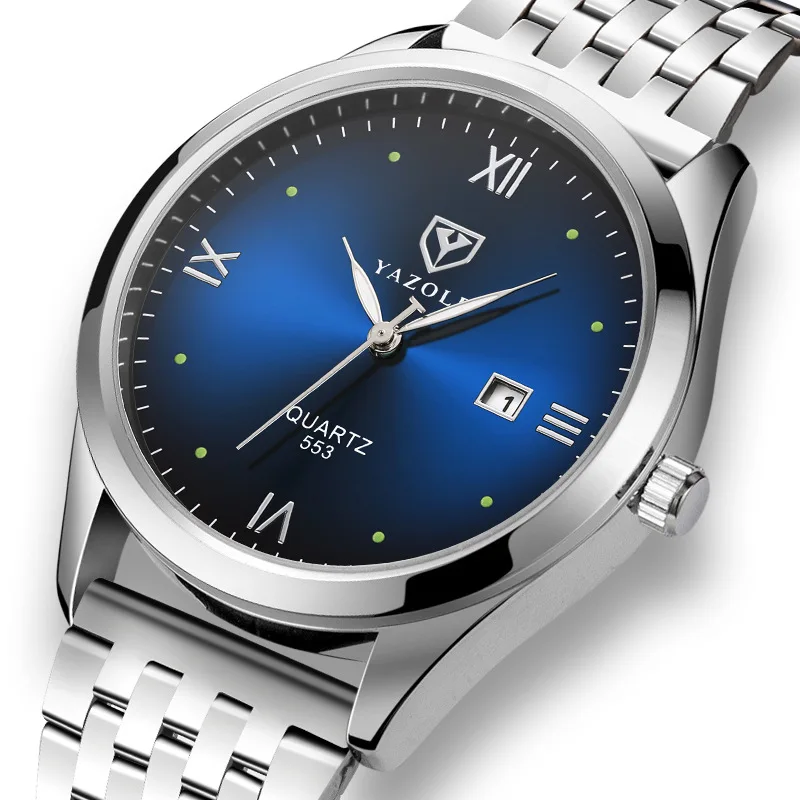 Simple Fashion Wristwatch Luminous Pointer Calendar Function Waterproof Steel Strap Business Men's Quartz Watch
Simple Fashion Wristwatch Luminous Pointer Calendar Function Waterproof Steel Strap Business Men's Quartz Watch
