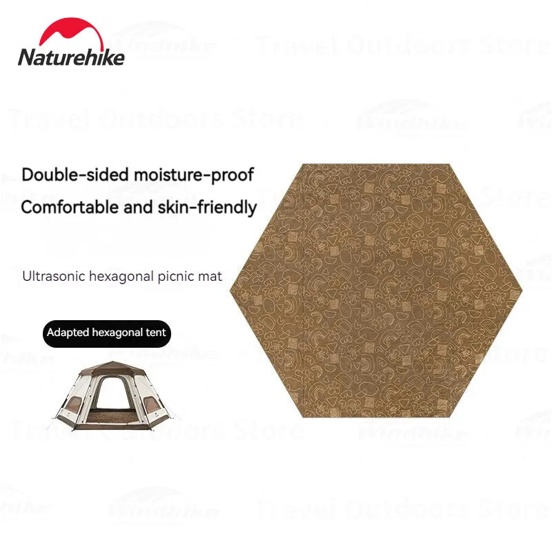 

Naturehike 15 Persons outdoor Damp-Proof Mat Hexagonal Large Area 360x310cm Camping Mat Tent Ground Mat Machine Washable 2.7kg