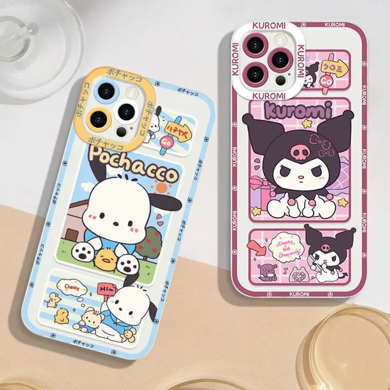 Kawaii Hello Kitty Sanrio Anime Kuromi Pochacco Cute Phone Case for Iphone 14/13/12/11Promax Protective Case for Girls Gift Toys
Kawaii Hello Kitty Sanrio Anime Kuromi Pochacco Cute Phone Case for Iphone 14/13/12/11Promax Protective Case for Girls Gift Toys